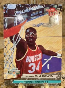 Hakeem Olajuwon 1992 Fleer Ultra Dunk Rank 4 #204 Houston Rockets Insert. - Picture 1 of 2