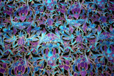 ABSTRACT IN BLUES AND PURPLES FROM HOFFMAN - 100% COTTON FABRIC - Image 1 of 4