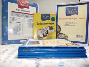 Lot of 15 Houghton Mifflin Social Studies FL Teacher Resource Pack Grade 4 books - Picture 1 of 24
