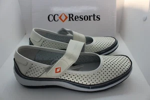 LADIES SHOES/FOOTWEAR -CC Resorts Sunday shoe white/navy SIZE 37/6 - Picture 1 of 6