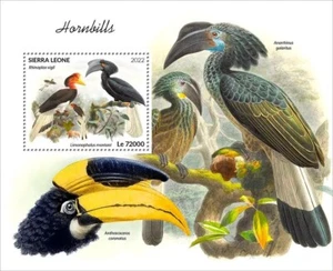 HORNBILLS Hornbill Birds/Bird MNH 1v-Stamp Sheet #2110 (2022 Sierra Leone) - Picture 1 of 1