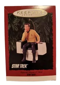 1995 Star Trek Captain Kirk Hallmark Keepsake Ornament - Picture 1 of 2