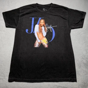 Jennifer Lopez JLO Graphic T-Shirt M/L Black NWOT Signature Design - Picture 1 of 6