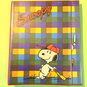 RACCOGLITORE AD ANELLI VINTAGE SNOOPY CON PORTA NOTES - Afbeelding 1 van 2