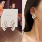 Luxury Rhinestone Crystal Annular Earrings For Women Vintage Classic Earring BII