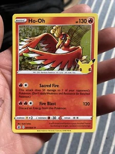 GCC Pokémon Celebrazioni Ho-Oh 001/025 Olo Olo Raro - Foto 1 di 2