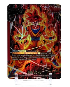 Dragon Ball Fusion World Son Goku Leader FB02-001 Alt Art Blazing Aura NM/M Engl - Bild 1 von 2