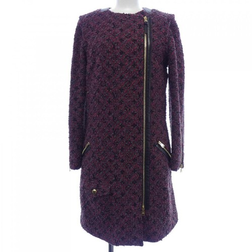 LOUIS VUITTON（LV） Cappotto LOUIS VUITTON cotone lana rosso nero grigio taglia 34 donna