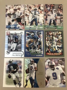 Lote de 9 tarjetas de fútbol americano Steve ""Air"" McNair Tennessee Oilers • Titans - Imagen 1 de 12