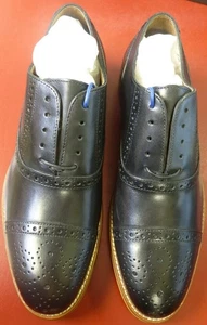 Shoes Mens JOHNSTON & MURPHY 20-8681 Conard Captoe BLACK Calfskin US 8 Euro 41 - Picture 1 of 3