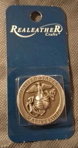 Marine Concho Metal Realeather Crafts - Picture 1 of 2