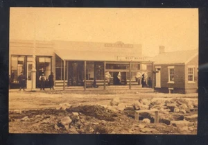 FOTO REAL PAWNEE CITY NEBRASKA CENTRO ESCENA CALLEJERA TIENDAS POSTAL COPIA - Imagen 1 de 1