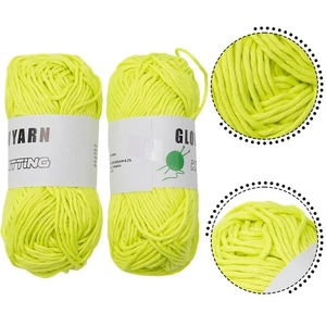 Luminous Knitting Yarn Sewing Thread Sweater Ultra-soft Yarn Roll Baby Ball - Picture 1 of 12