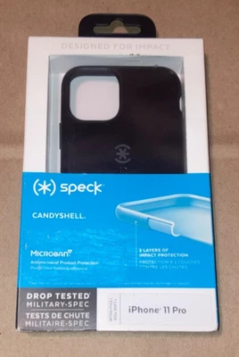 One Speck Candyshell Black AntiMicrobial iPhone 11 Pro Phone Case New - Image 1 of 4