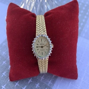 Orologio Vintage Deauville Armitron Tono Oro Lunetta Diamanti Non Testato - Foto 1 di 9