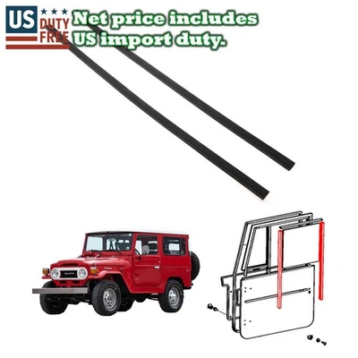Puerta delantera cristal funcionamiento 2 piezas apto para Toyota Land Cruiser BJ40 BJ43 FJ40 FJ43 FJ45 HJ45 Foto 1 de 4