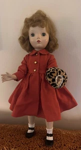 Vintage MDM Alexander Binnie Walker funktionstüchtig orig rot Mantel elegantes Höschen Muff Schuhe - Bild 1 von 23