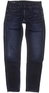 G-Star 3301 Men Navy Skinny Slim Stretch Jeans W30 L32 (99530) - Picture 1 of 8