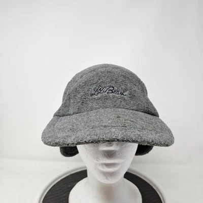 Gorra L.L.Bean Correa Trasera Grande Gris Polartec Polar Oreja Solapa Para Hombres Hecha en EE. UU. Foto 1 de 4