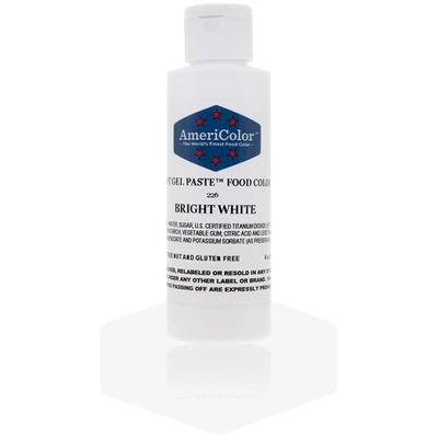 AmeriColor Gel Paste Food Color, 6 oz, Bright White for Baking  Decorating - Image 1 of 4