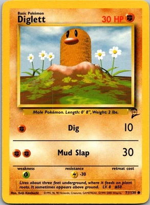 Diglett 071/130 Base Set 2 Common LP - Image 1 of 2