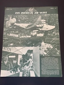 PAN AMERICAN AIRWAYS YANKEE CLIPPER LARGE CHRISTENING BROCHURE MARCH 1939 - Picture 1 of 11