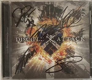 Disciple - Attack ( Autographed By Actual Band Members Who Are On The CD) - Picture 1 of 8