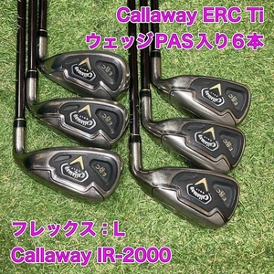 Callaway ERC Irons #7~9,Pw,Aw,Sw(6clubs)/IR-2000/Flex:L/Iron set - Picture 1 of 10