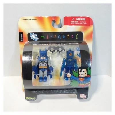 2006 DC Direct MiniMates Series 1 BATMAN & OMAC Action Figure 2 Pack BOX DAMAGE  - image 1 of 3