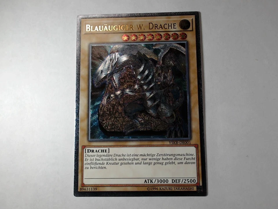 Yugioh BLAUÄUGIGER W. DRACHE , yskr-de001 Ultimate Rare deutsch Near Mint  - Bild 1 von 4