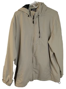 32 Degree Heat, Men's, Mesh Lined, Hood in Collar, Rain Jacket, Beige, Size XL - Picture 1 of 5