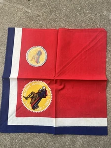 1950 BSA National Jamboree Valley Forge Neckerchief & Patch Boy Scouts Scarf - Picture 1 of 2