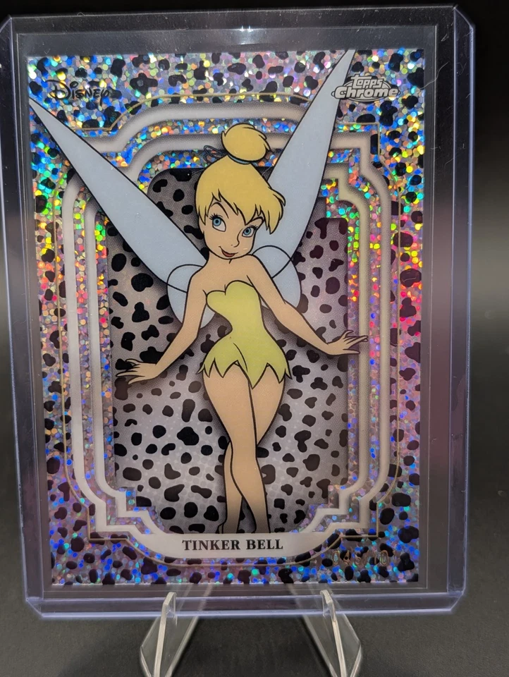 2024 Topps Chrome Disney Black and White Speckle Tinker Bell /101 - Image 1 of 2