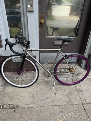 Титановый трековый велосипед ручной работы - 53 см TT, 51 см ST, NJS Dura Ace FC-7600 - Изображение 1 из 4