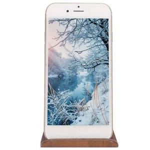 (nut ) Doppelseitige Walnut Desktop Tablet PC Halter Handy Standhalter CU - Afbeelding 1 van 11