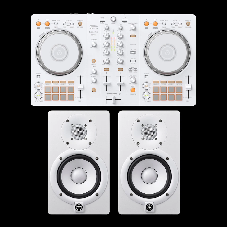 Pioneer DDJ-FLX4-W 2-Channel DJ Controller Rekordbox & Serato Compatibility WHT