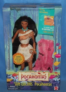 Muñeca Vintage Mattel Disney Pocahontas Sun Colors 13328 1995 - Imagen 1 de 2