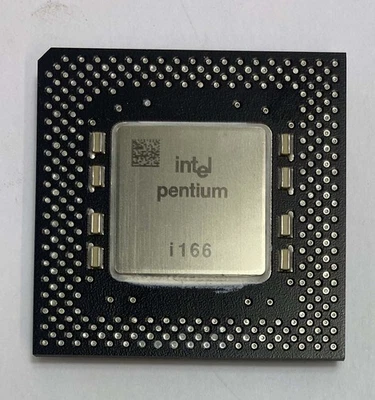Intel Pentium SY037 166MHz 66MHz BUS Socket 7 Processor / CPU FV80502166 - Image 1 of 4