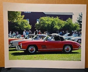 Mercedes Benz 300SL Roadster auf Show Oldtimer Foto 16x20 - Bild 1 von 10