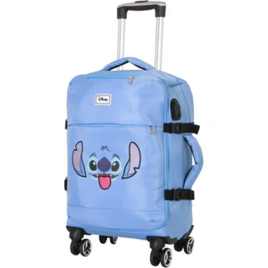 TROLLEY DA VIAGGIO STITCH DISNEY 55 CM VALIGIA MORBIDA IN TESSUTO CON MANICO - Foto 1 di 5