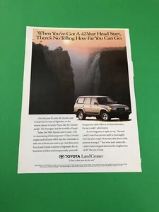 1994 1995 1996 TOYOTA LAND CRUISER VINTAGE ORIGINAL PRINT AD ADVERTISEMENT - Picture 1 of 1