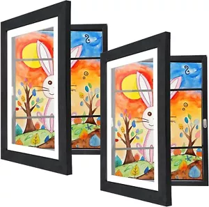 [2-Pack] Kids Artwork Frames Changeable, 10 x 12.5-IN Frame for Kids Art - Picture 1 of 7