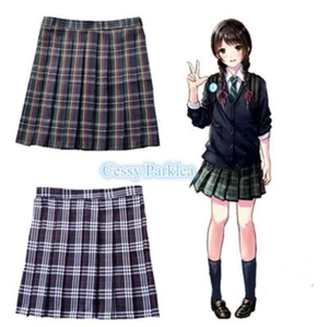 Girls Women Japanese College School Uniform Short JK Checks Plaids Pleated Skirt - Bild 1 von 9