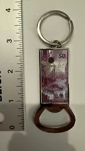 Ajolote Mexico banknote keychain and bottle opener 50 pesos 2024 - Picture 1 of 3
