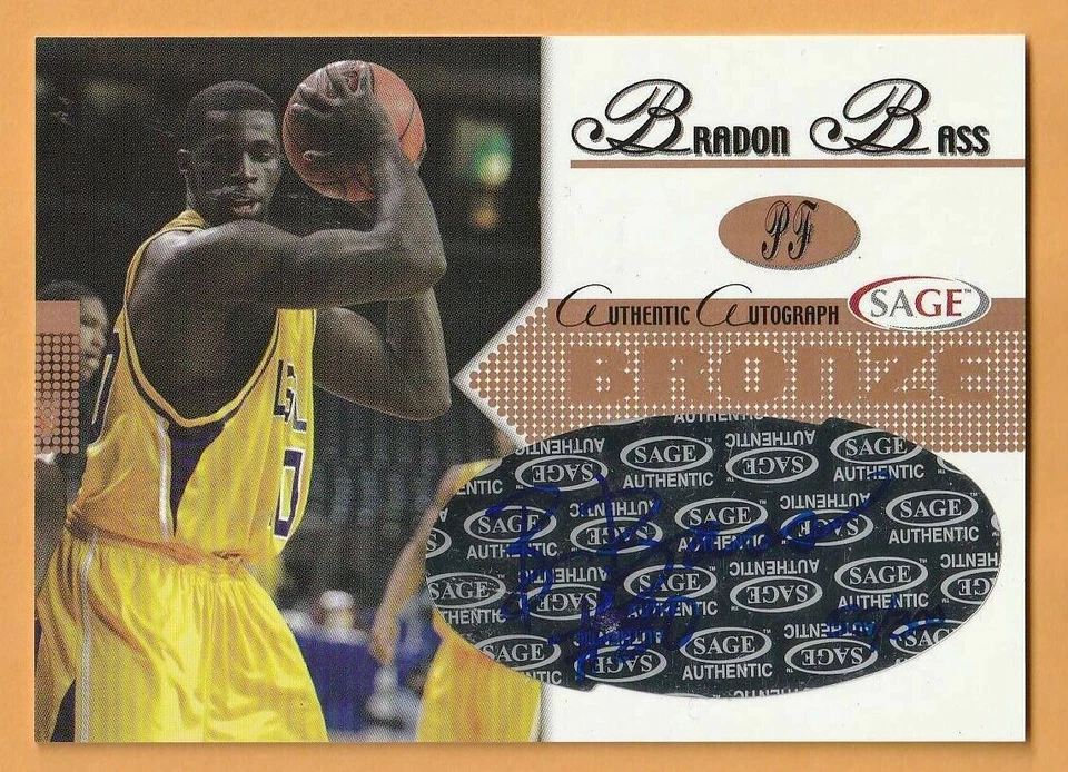 Brandon Bass LSU Tigers AUTO 2005 Sage Bronze /300 2L  - Image 1 of 1
