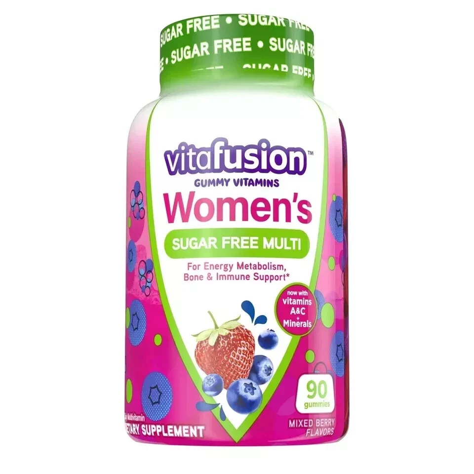 Vitafusion Gummy Vitamins Women's Sugar Multi Gummies 90 Ct Exp Nov 2025