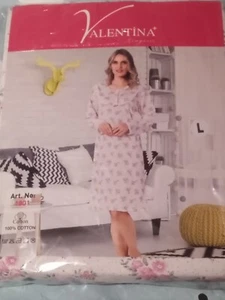 New In Original Packaging Ladies Valentina Pink Floral Nightie. Size Uk Large - Picture 1 of 8