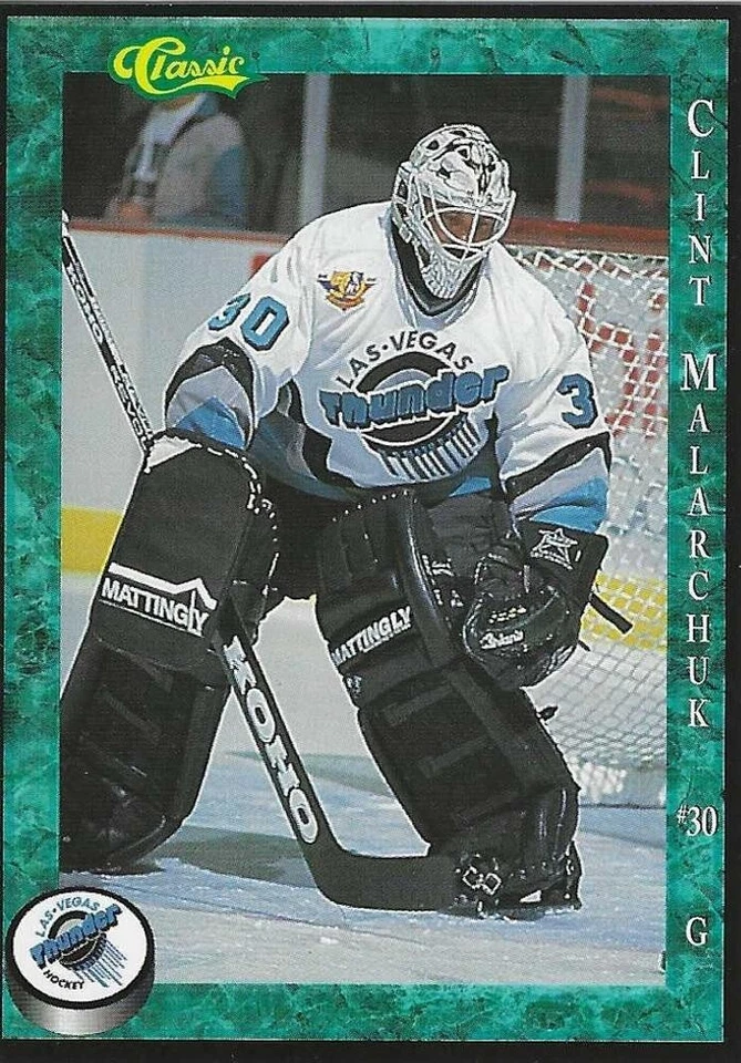 1994-1995 Las Vegas Thunder, Clint Malarchuk from Classic team set - Image 1 of 1