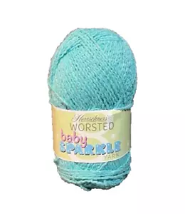 Herrschners worsted baby sparkle skein of yarn 8 oz Color 1005 Raindrops NEW - Picture 1 of 3
