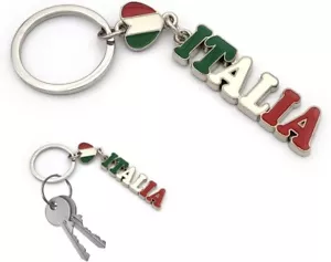 Portachiavi Italia nazionale italiana bandiera tricolore souvenir porta chiavi - Bild 1 von 5